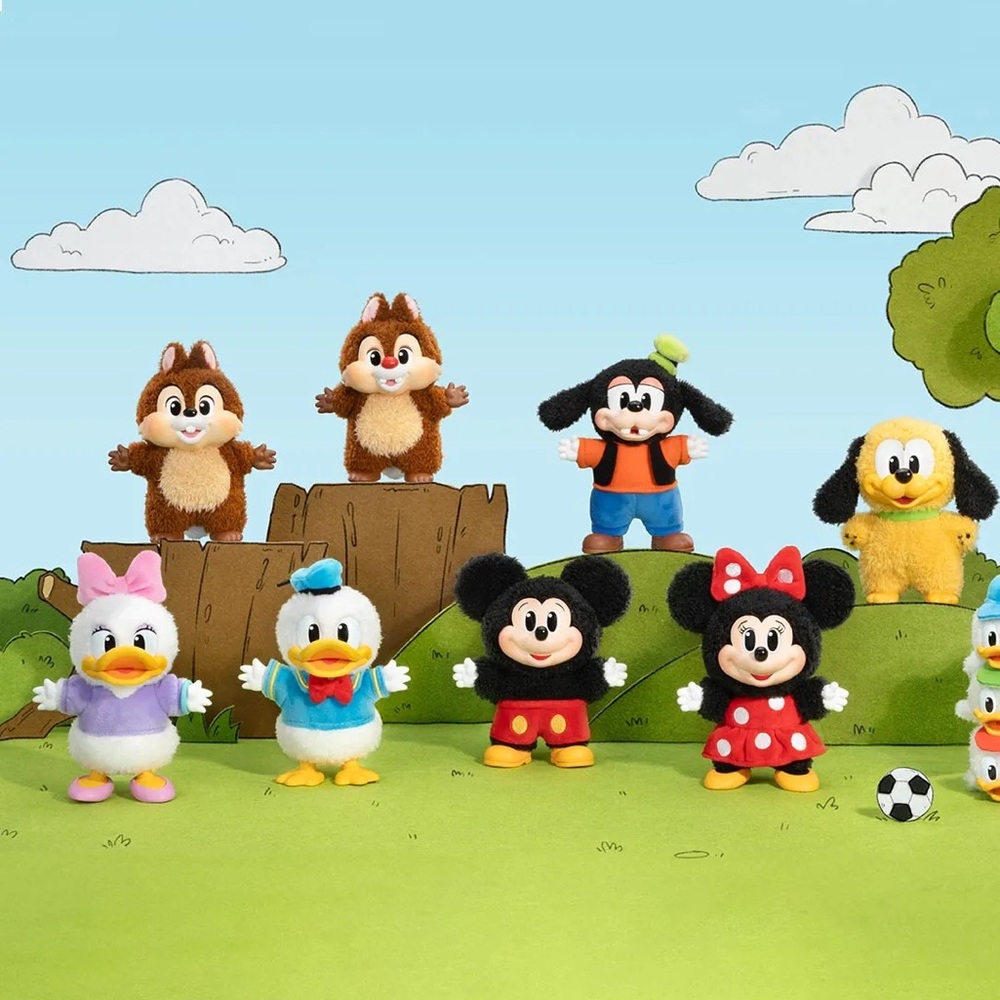 Pop Mart Mickey Family Keychain Set